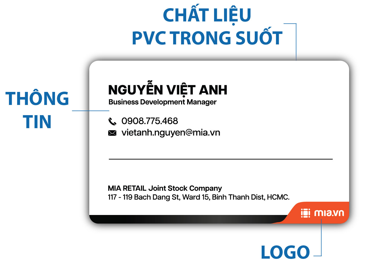 card nhựa trong suốt