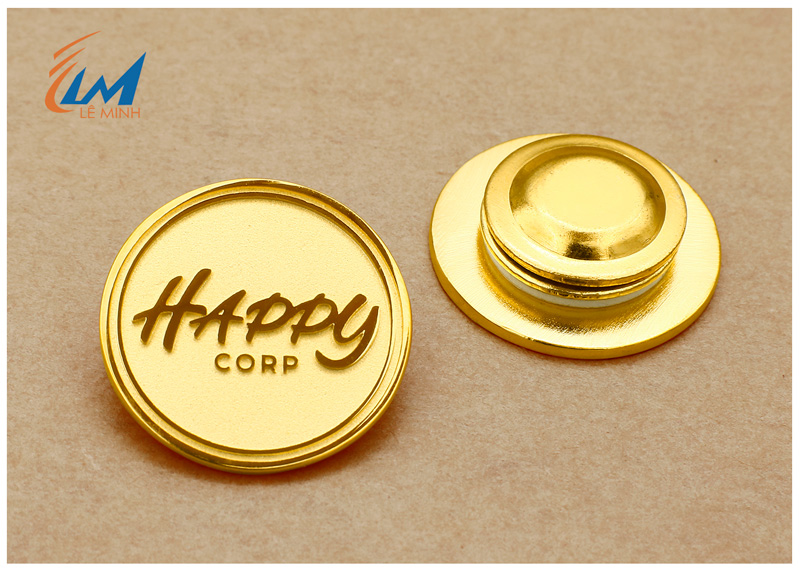 huy hiệu logo đồng đúc khuôn mạ vàng