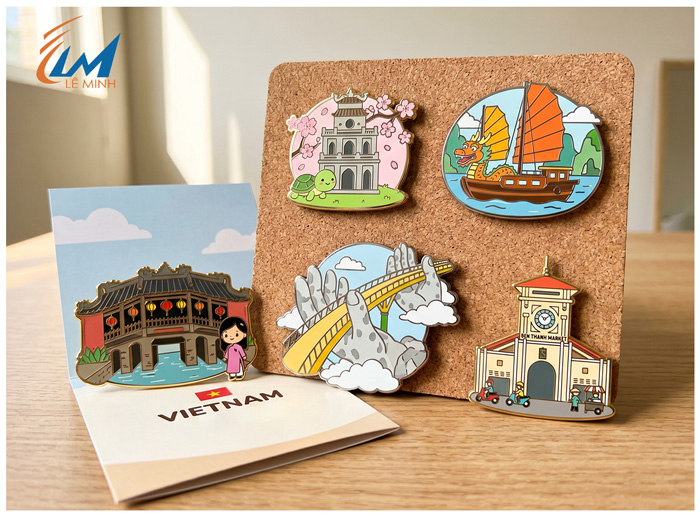 Pin cài balo địa điểm nổi tiếng Việt Nam