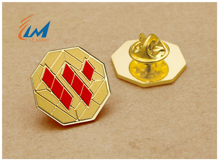Huy hiệu đồng ăn mòn CNLM không mạ vàng