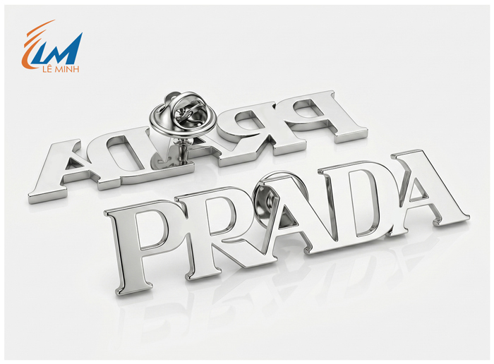 Huy hiệu cắt chữ mạ bạc