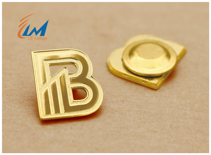 Huy hiệu đeo áo mạ vàng 24K