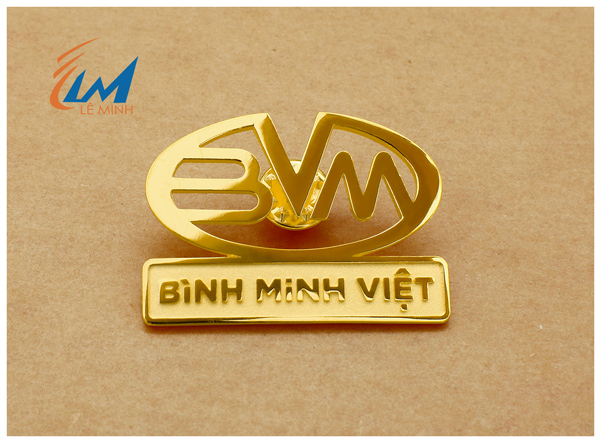 Pin cài áo đúc khuôn chính xác theo logo