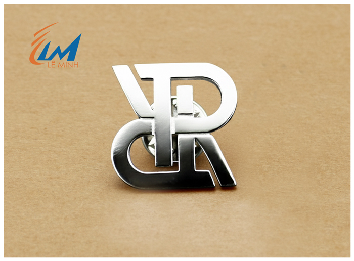 huy hiệu đồng đúc mạ bạc cao cấp