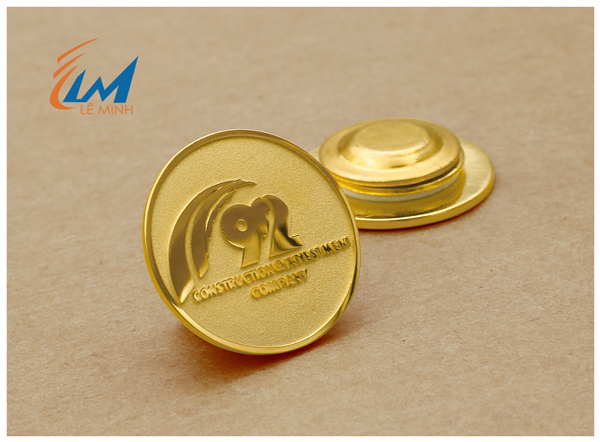 Huy hiệu đúc khuôn dạng logo tròn