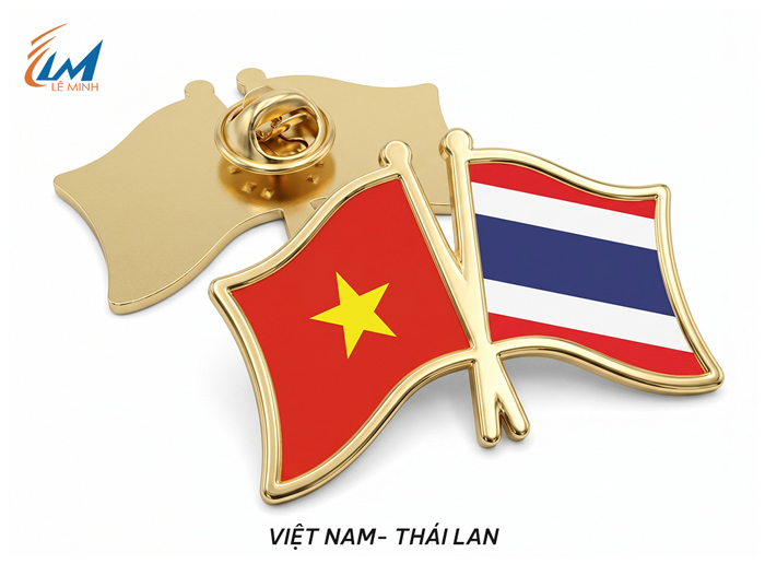 huy hiệu cờ hợp tác Việt - Thái
