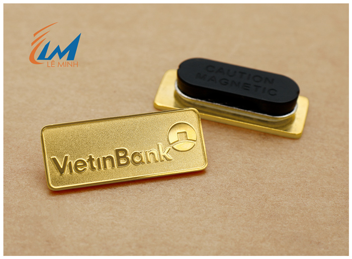 Huy hiệu đeo áo mạ vàng 24K Vietinbank