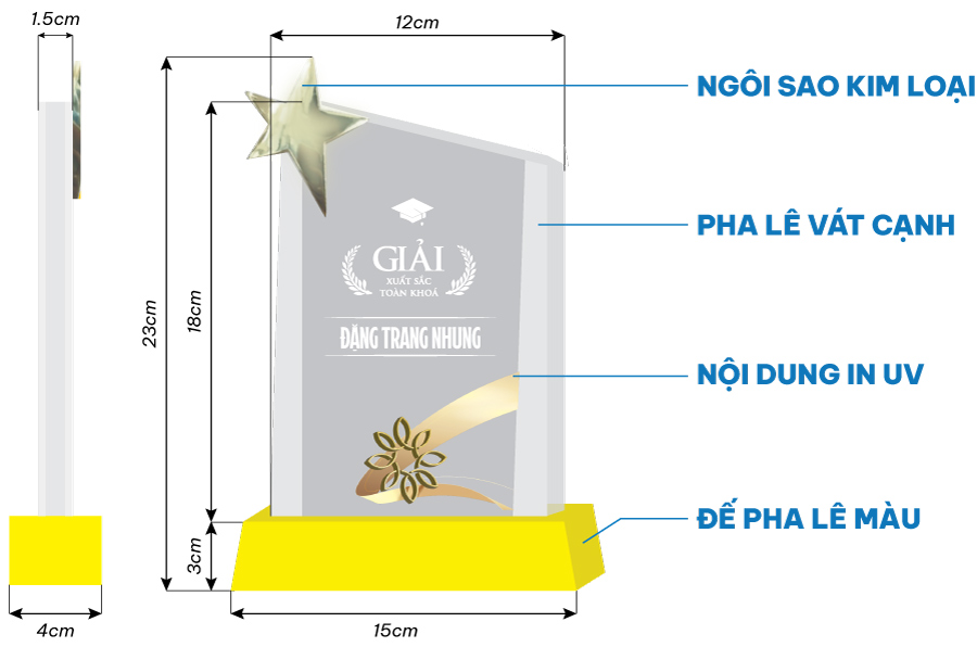 làm kỷ niệm chương pha lê