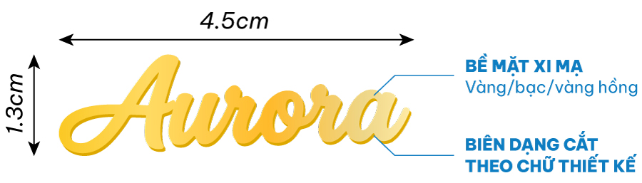 thiết kế huy hiệu cắt theo chữ yêu cầu