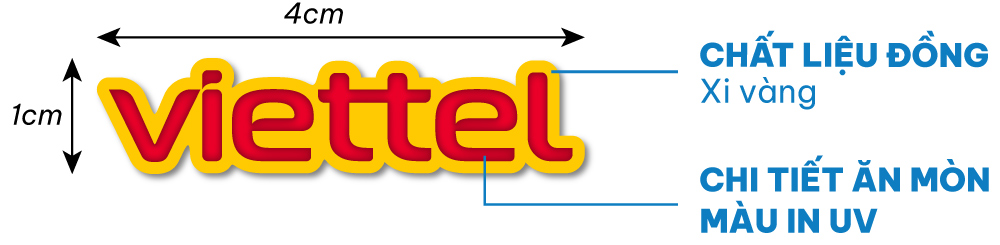 sản xuất logo, huy hiệu cài áo xi mạ vàng bằng đồng ăn mòn