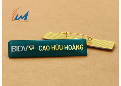 Mẫu bảng tên ngân hàng BIDV