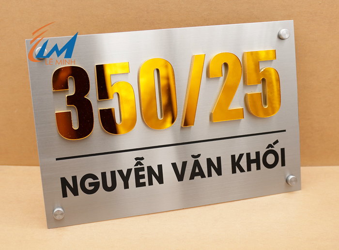 Làm bảng số nhà theo yêu cầu