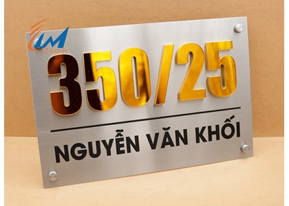Làm bảng số nhà theo yêu cầu