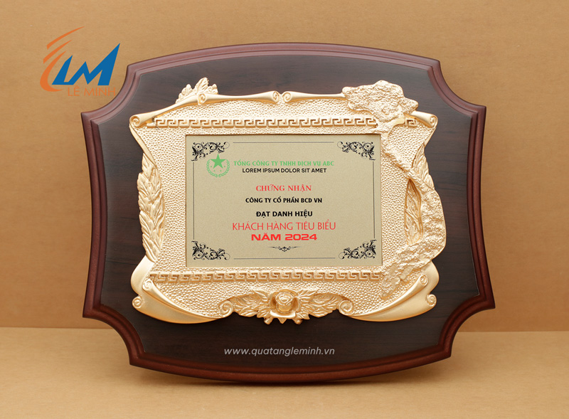 kỷ niệm chương gỗ đồng