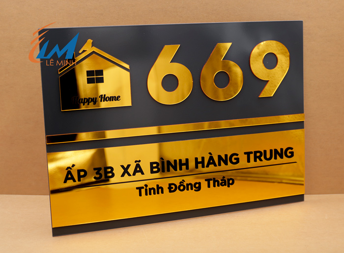 Bảng địa chỉ bằng mica