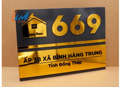 Bảng địa chỉ bằng mica