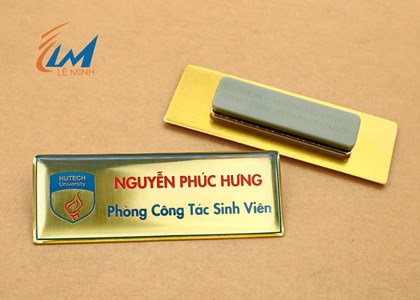 Bảng tên cài áo mẫu trường đại học