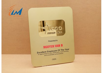 Biển vinh danh kiểu nút youtube - Quà tặng vinh danh giá tốt