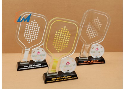 Cúp trao giải thể thao Pickleball