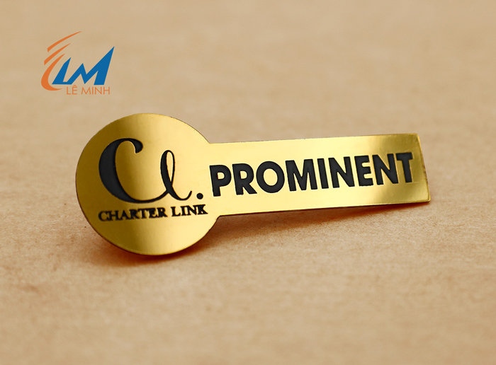 huy hiệu inox khắc ăn mòn tùy chỉnh