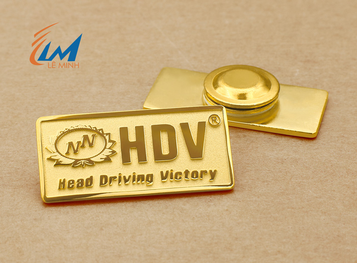 làm huy hiệu logo đúc mạ vàng cao cấp