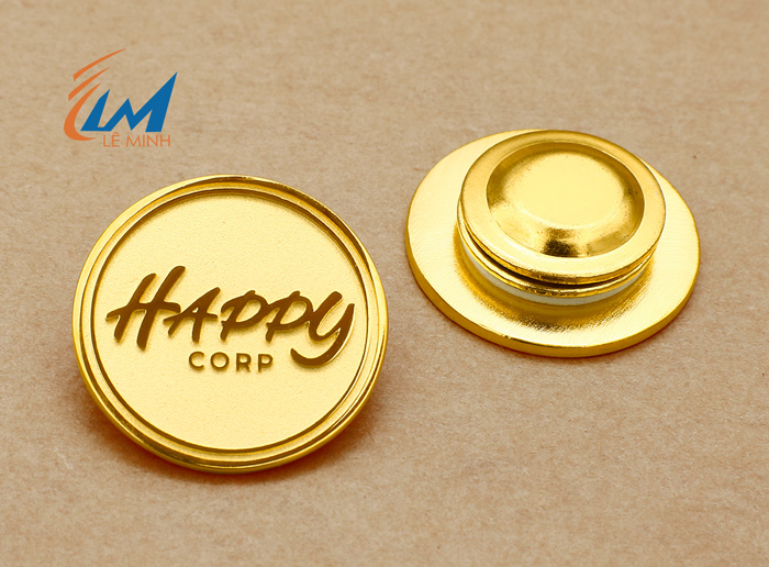 làm huy hiệu logo đúc mạ vàng cao cấp