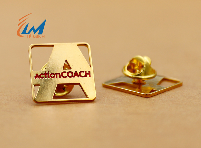 Huy hiệu đồng xi vàng xi bạc phủ màu