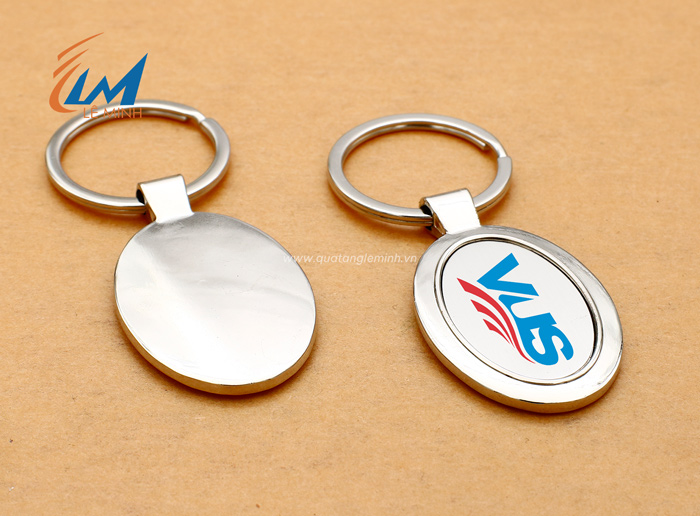 in móc khóa kim loại