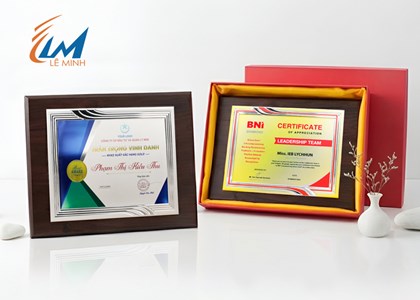 Làm bảng vinh danh khung kim loại cao cấp
