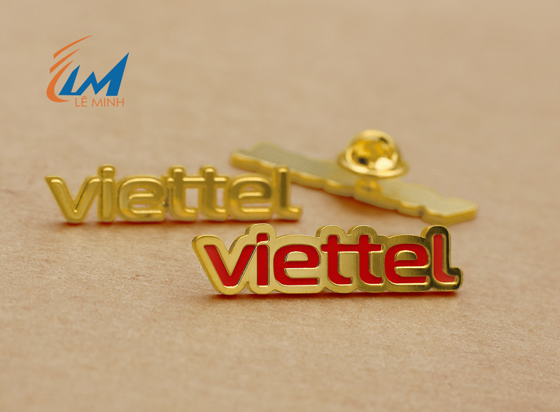 pin đeo áo đồng ăn mòn mạ vàng