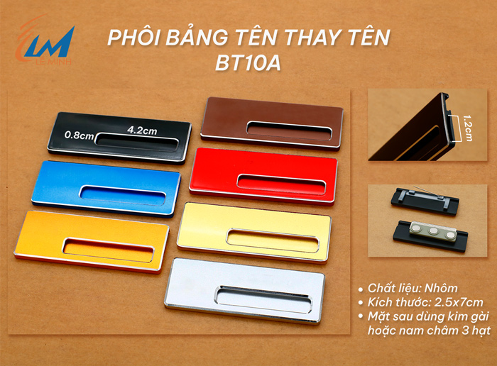 MUA BÁN PHÔI BẢNG TÊN ĐEO ÁO GIÁ TỐT