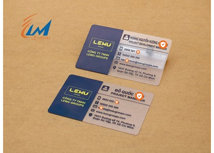 Namecard Trong Suốt In Công Nghệ UV Hiện Đại