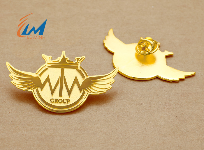 Pin logo mạ vàng cao cấp