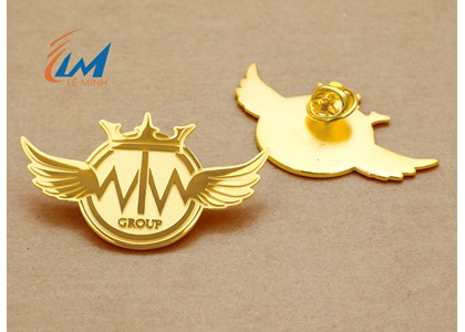 Pin logo mạ vàng cao cấp
