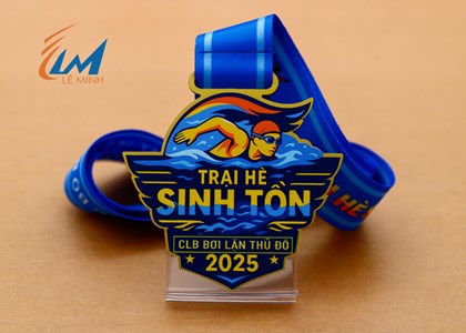 Huy chương bơi lội làm theo yêu cầu