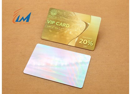 Thẻ nhựa hologram chuyển sắc 7 màu