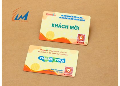 In thẻ nhựa dùng làm thẻ Khách và thẻ thử việc